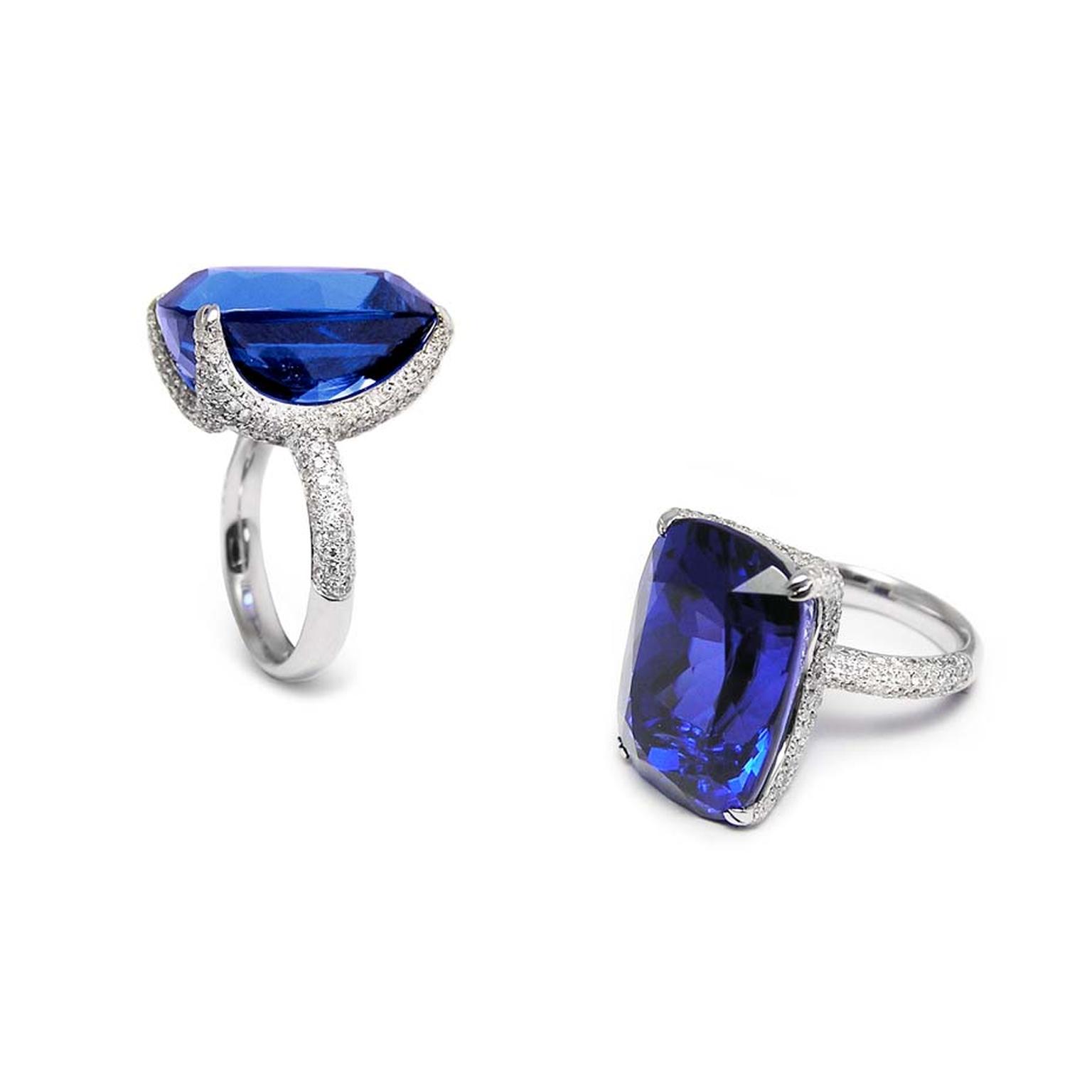 Unique tanzanite deals rings